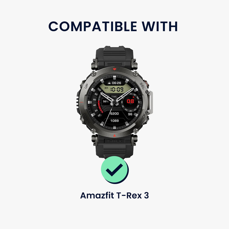 kwmobile Metal Adapter with 22mm Band Width Compatible with Amazfit T-Rex 3 Watch Strap Smartwatch Band Connector Adapter Set