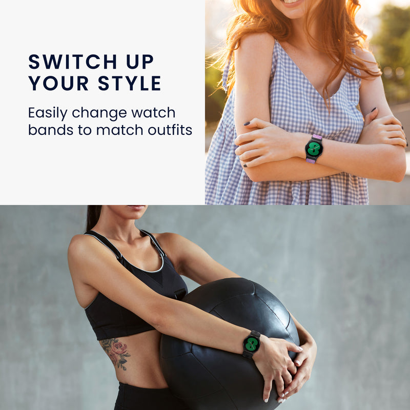 kwmobile Metal Adapter with 22mm Band Width Compatible with Amazfit T-Rex 3 Watch Strap Smartwatch Band Connector Adapter Set