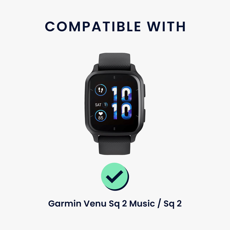 kwmobile Replacement Strap Compatible with Garmin Venu Sq 2 Music / Sq 2 / Vivoactive 6 / Vivoactive 5 Band - Fitness Tracker Band with Magnetic Clasp