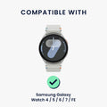kwmobile Replacement Band compatible with Samsung Galaxy Watch 4 / 5 / 6 Galaxy Watch 7 / FE - Fitness Tracker Band with Magnetic Closure