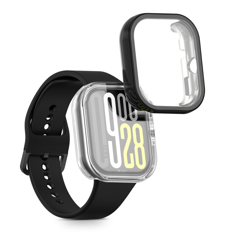 kwmobile Protective Case for Xiaomi Redmi Watch 5 / Redmi Watch 5 eSIM Full Body Display Cover Set