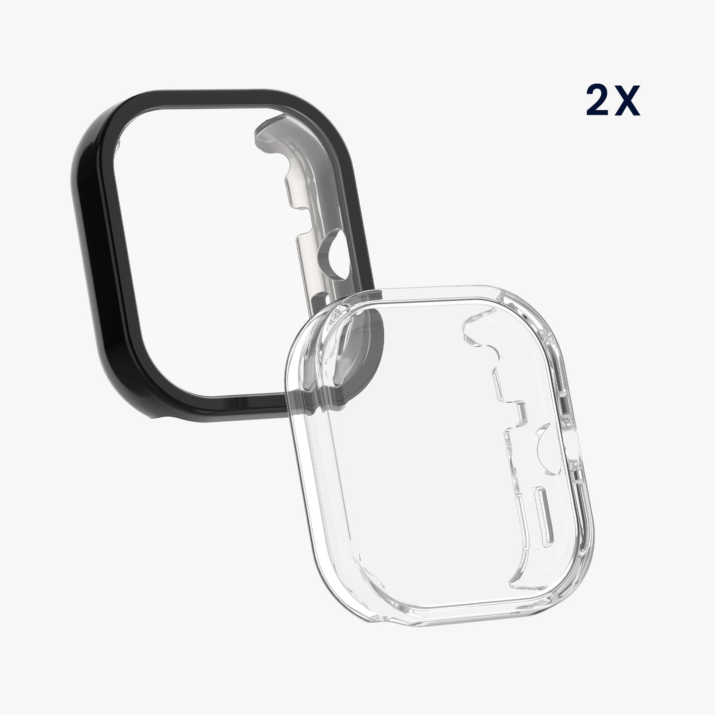 kwmobile Protective Case for Xiaomi Redmi Watch 5 / Redmi Watch 5 eSIM Full Body Display Cover Set