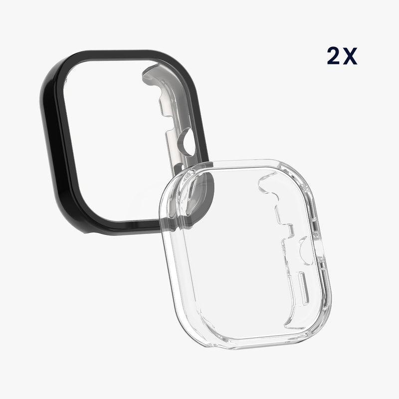 kwmobile Protective Case for Xiaomi Redmi Watch 5 / Redmi Watch 5 eSIM Full Body Display Cover Set