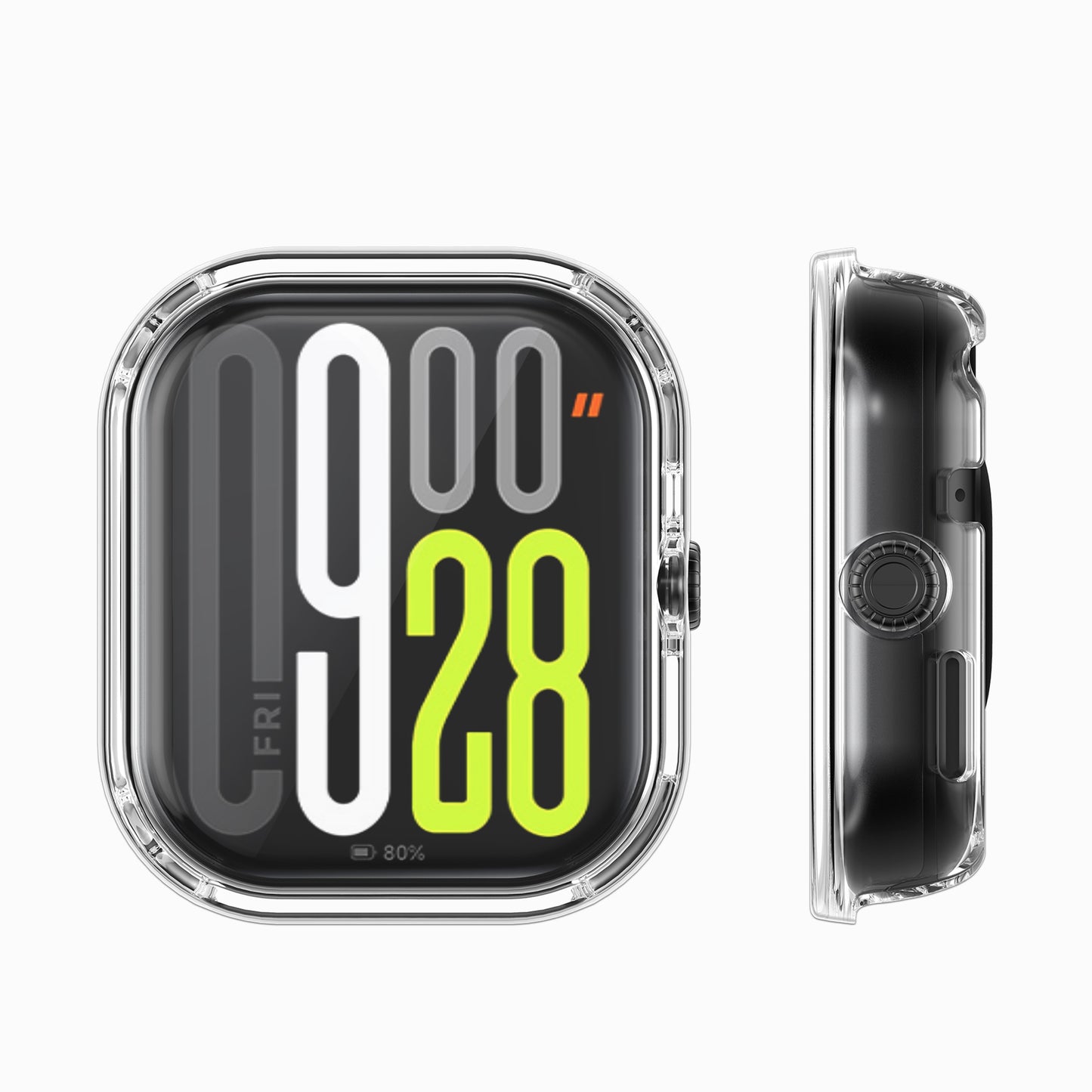 kwmobile Protective Case for Xiaomi Redmi Watch 5 / Redmi Watch 5 eSIM Full Body Display Cover Set