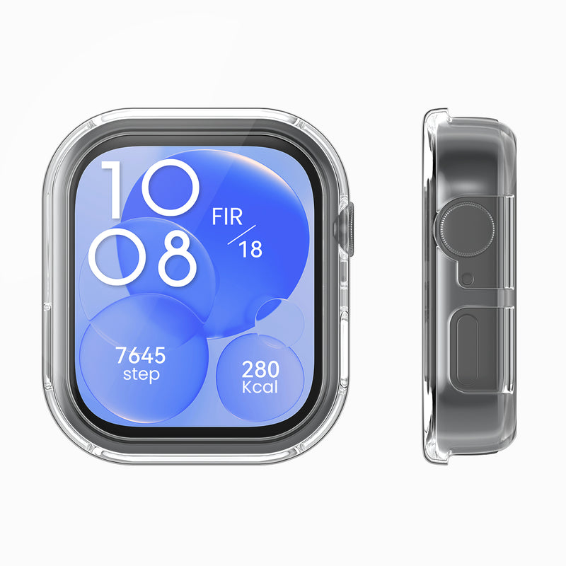 kwmobile Sport Protective Case Compatible with Huawei Watch Fit 3 Case Cover without Tracker