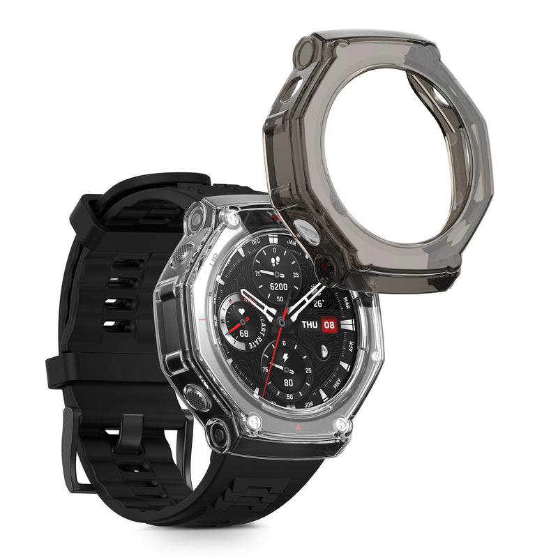 kwmobile Sports Protective Case compatible with Huami Amazfit T-Rex 3 Case Cover without Tracker