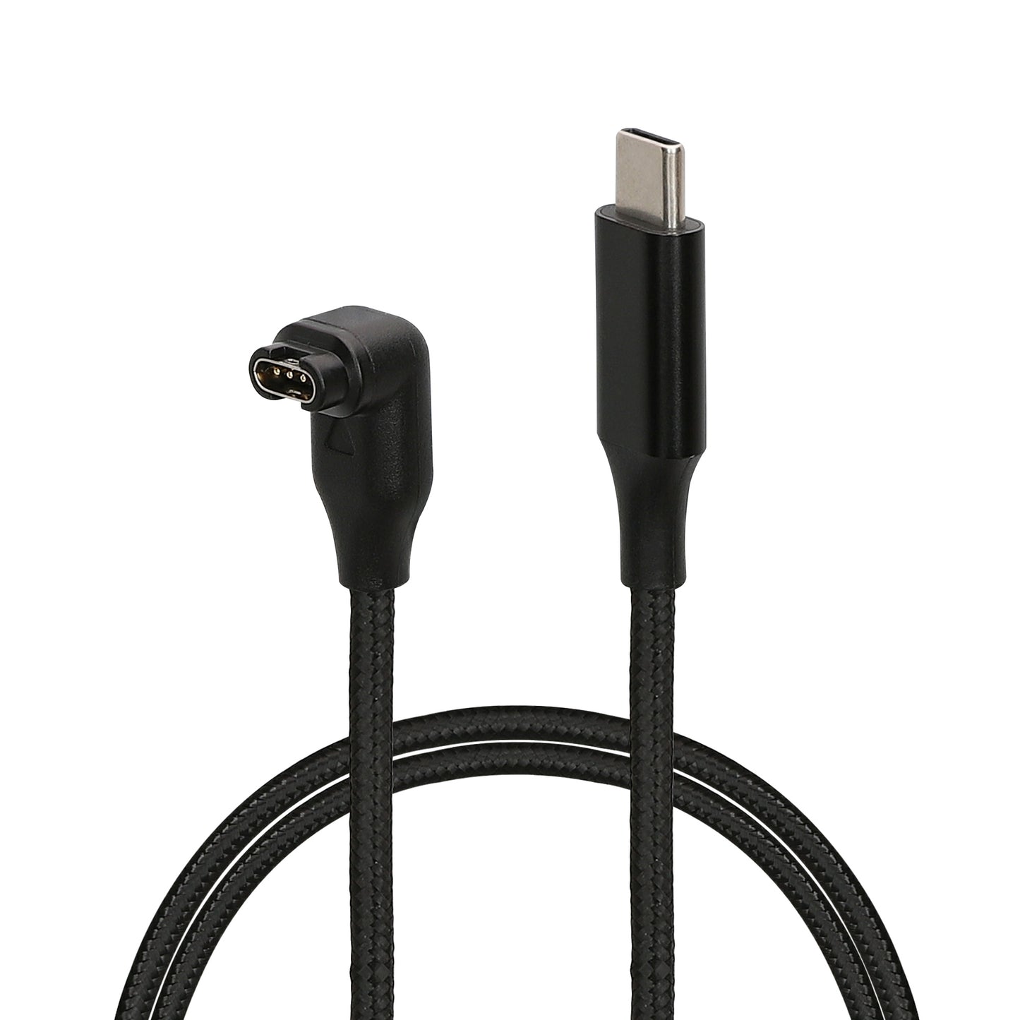kwmobile USB C Charging Cable compatible with Garmin Smartwatch Instinct / Fenix / Vivoactive / Venu / Vivosmart - Cable Charger - Smart Watch Type C Replacement Cable - Fitness Tracker Charging Cable