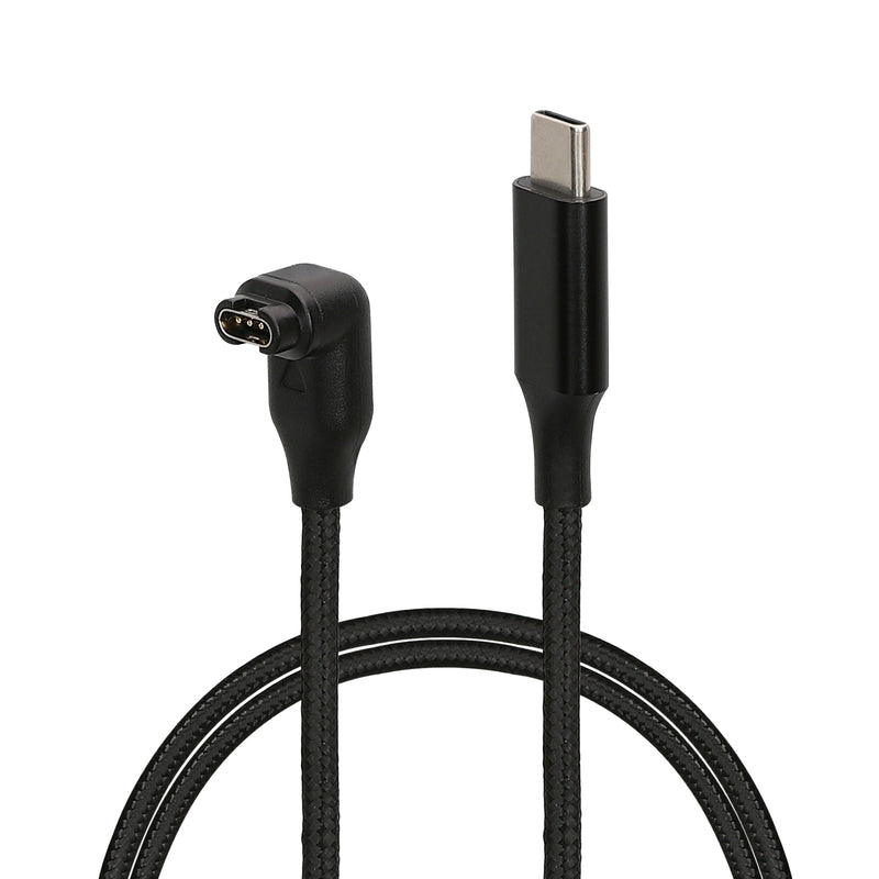 kwmobile USB C Charging Cable compatible with Garmin Smartwatch Instinct / Fenix / Vivoactive / Venu / Vivosmart - Cable Charger - Smart Watch Type C Replacement Cable - Fitness Tracker Charging Cable