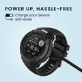 kwmobile USB C Charging Cable compatible with Garmin Smartwatch Instinct / Fenix / Vivoactive / Venu / Vivosmart - Cable Charger - Smart Watch Type C Replacement Cable - Fitness Tracker Charging Cable