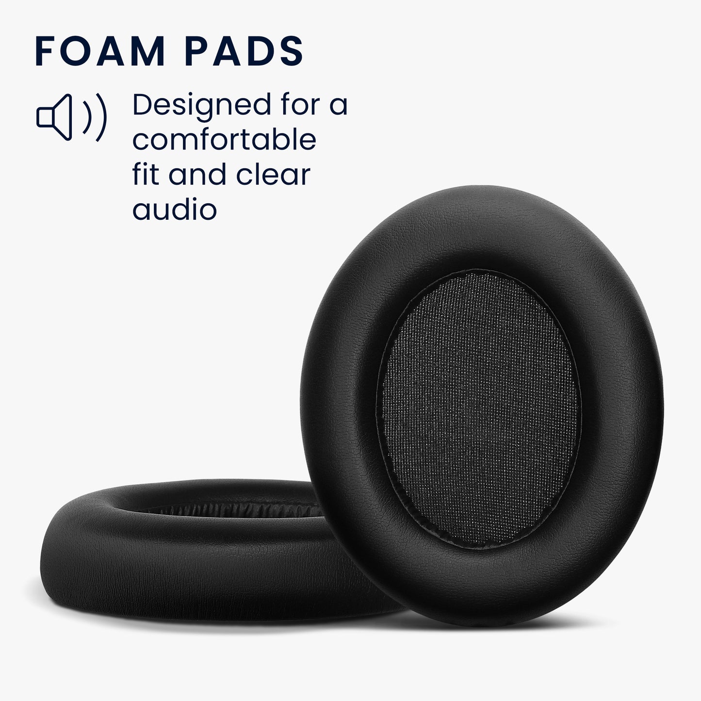 kwmobile Ear Pads for EarFun Wave Pro Headphones Replacement Parts Over Ear Headphones