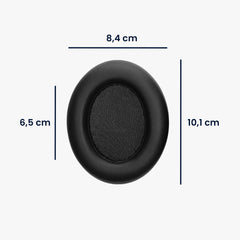 kwmobile Ohr Polster für EarFun Wave Pro Kopfhörer Ersatzteile Over Ear Headphones - Schwarz - Sonstiges
