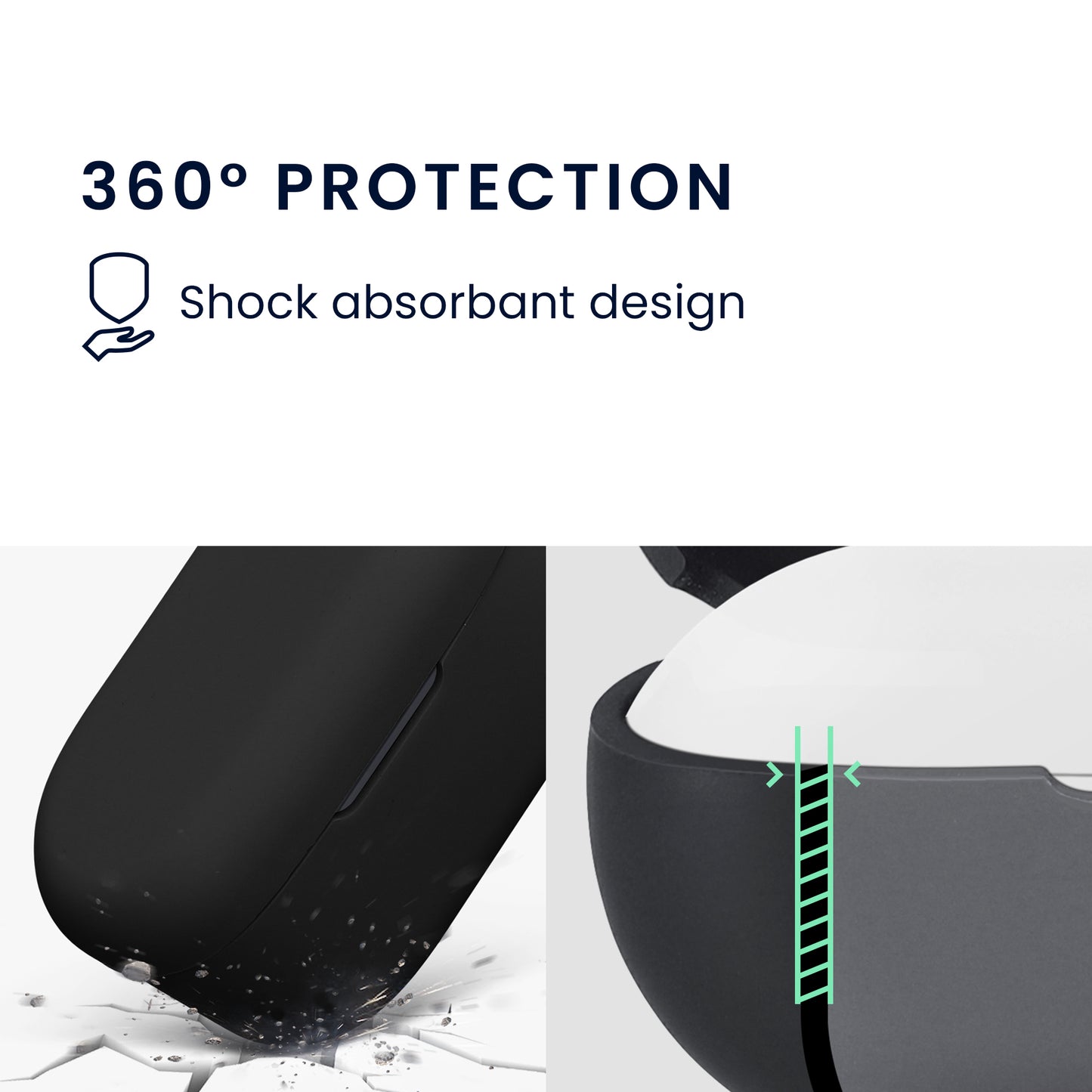 kwmobile Case Compatible with Oppo Enco Buds 2 Pro Headphones