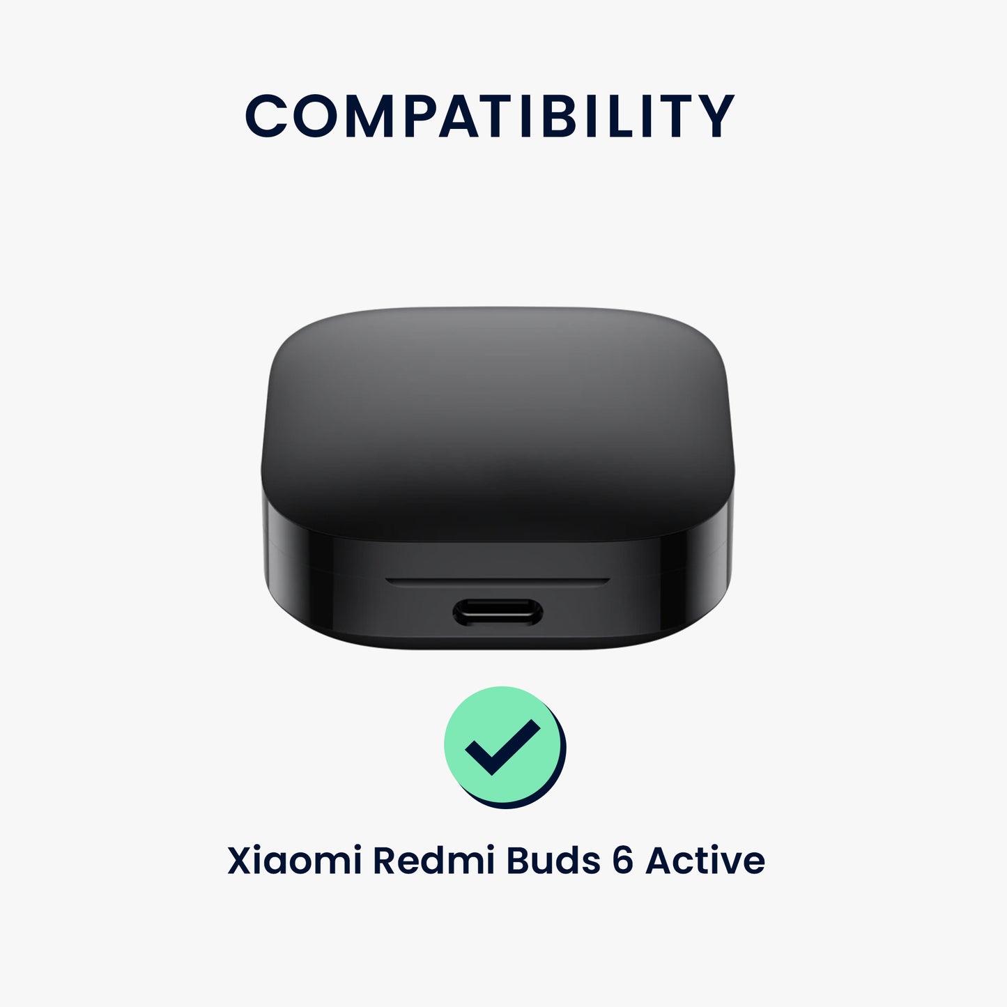 kwmobile Case Compatible with Xiaomi Redmi Buds 6 Active Headphones
