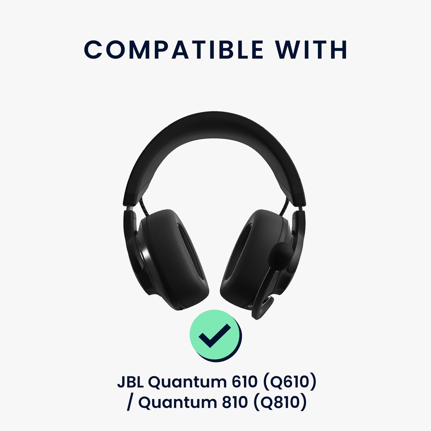 kwmobile Replacement Ear Pads compatible with JBL Quantum 610 (Q610) / Quantum 810 (Q810) Headphones Replacement Pads