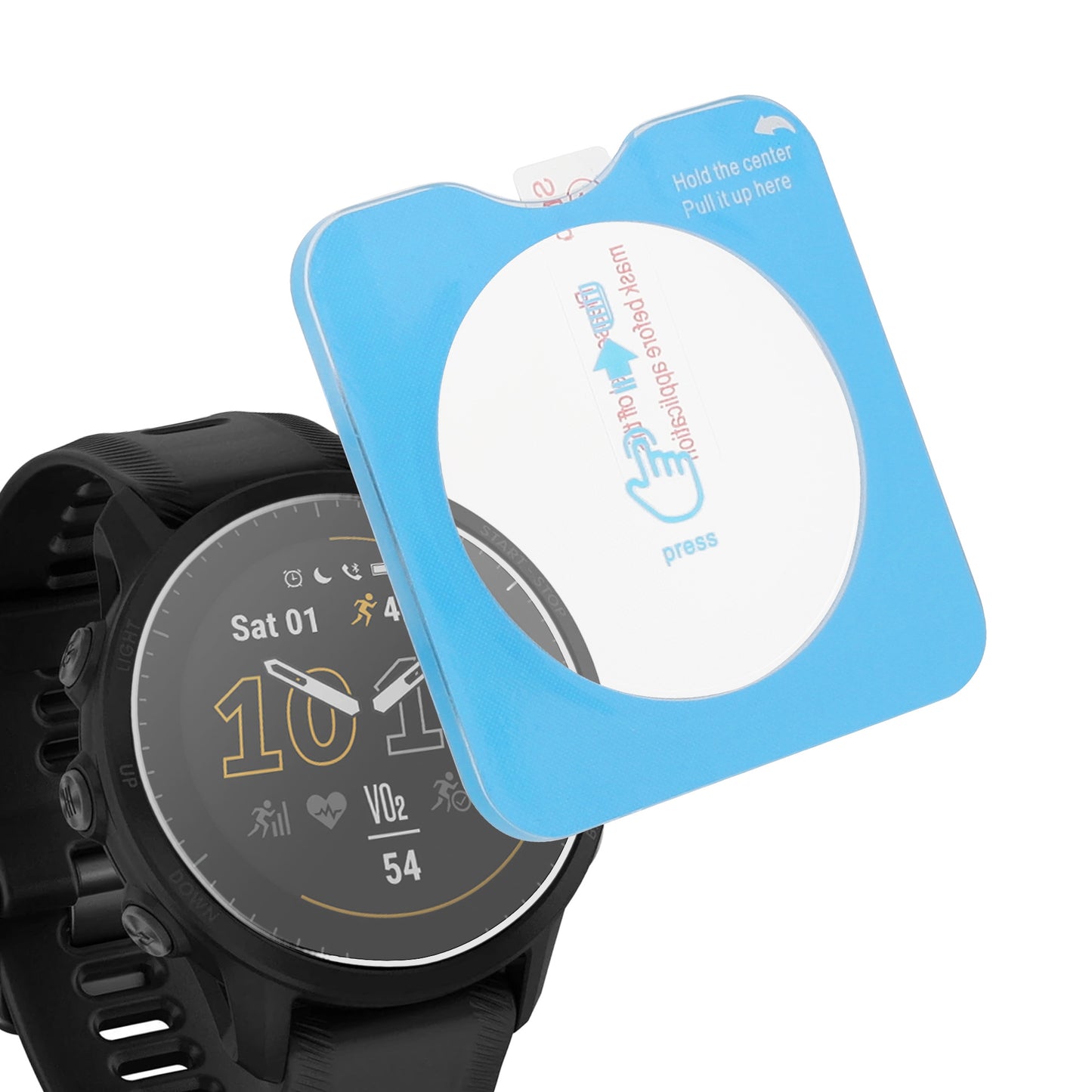 kwmobile Screen Protector compatible with Garmin Forerunner 955 / Forerunner 955 Solar Film Display Protection for Fitness Tracker