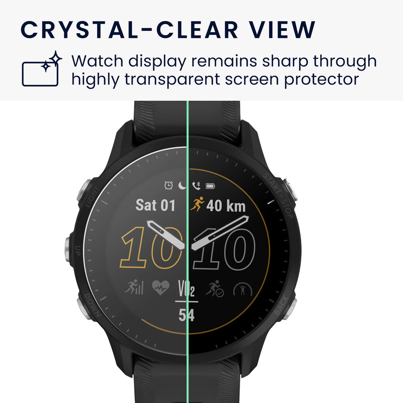 kwmobile Screen Protector compatible with Garmin Forerunner 955 / Forerunner 955 Solar Film Display Protection for Fitness Tracker