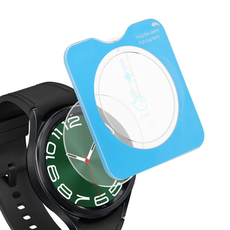 kwmobile 2x Schutzglas kompatibel mit Samsung Galaxy Watch 6 Classic 47mm Folie - Hart Glas Schutzfolie für Smartwatch - Displayschutz für Fitness Tracker Transparent Transparent  