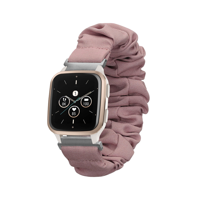 kwmobile Replacement Strap compatible with Garmin Venu Sq 2 Music / Sq 2 / Vivoactive 6 / Vivoactive 5 - Smartwatch Scrunchie Hair Tie Design - Inner Dimensions 14 - 19 cm