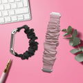 kwmobile Replacement Strap compatible with Garmin Venu Sq 2 Music / Sq 2 / Vivoactive 6 / Vivoactive 5 - Smartwatch Scrunchie Hair Tie Design - Inner Dimensions 14 - 19 cm