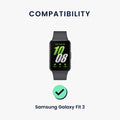 kwmobile Replacement Wristband compatible with Samsung Galaxy Fit 3 Smartwatch