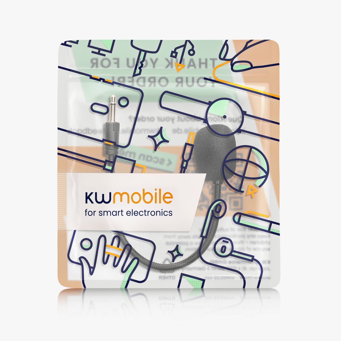 kwmobile Replacement Headphone Microphone compatible with Razer Kaira Pro Headset Gaming Headphones Microphone with 3.5 mm Jack Plug