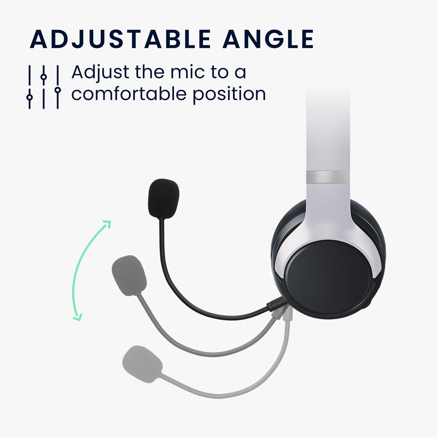 kwmobile Replacement Headphone Microphone compatible with Razer Kaira Pro Headset Gaming Headphones Microphone with 3.5 mm Jack Plug