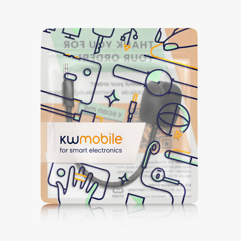 kwmobile Replacement Headphone Microphone compatible with JBL Quantum 100 Headset - Gaming Headphones Microphone with 3.5mm Jack Plug