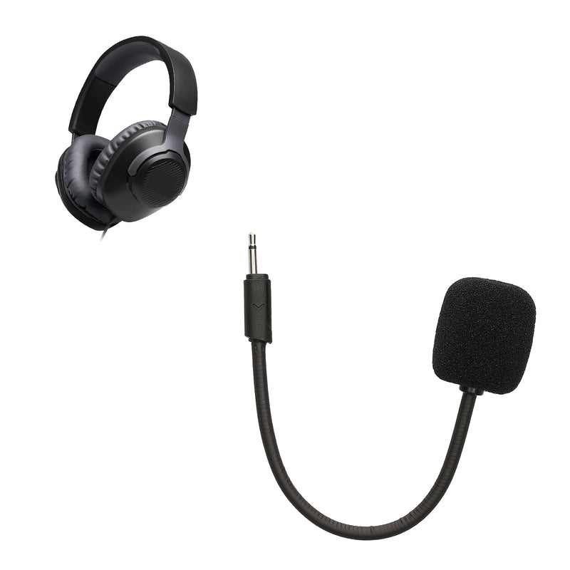 kwmobile Ersatz Kopfhörer Mikrofon kompatibel mit JBL Quantum 100 Headset - Gaming Headphones Mikrofon mit 3,5 mm Klinkenstecker - Schwarz Schwarz  