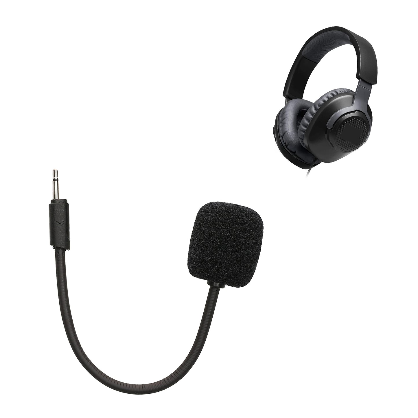 kwmobile Replacement Headphone Microphone compatible with JBL Quantum 100 Headset - Gaming Headphones Microphone with 3.5mm Jack Plug