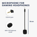 kwmobile Replacement Headphone Microphone compatible with JBL Quantum 100 Headset - Gaming Headphones Microphone with 3.5mm Jack Plug