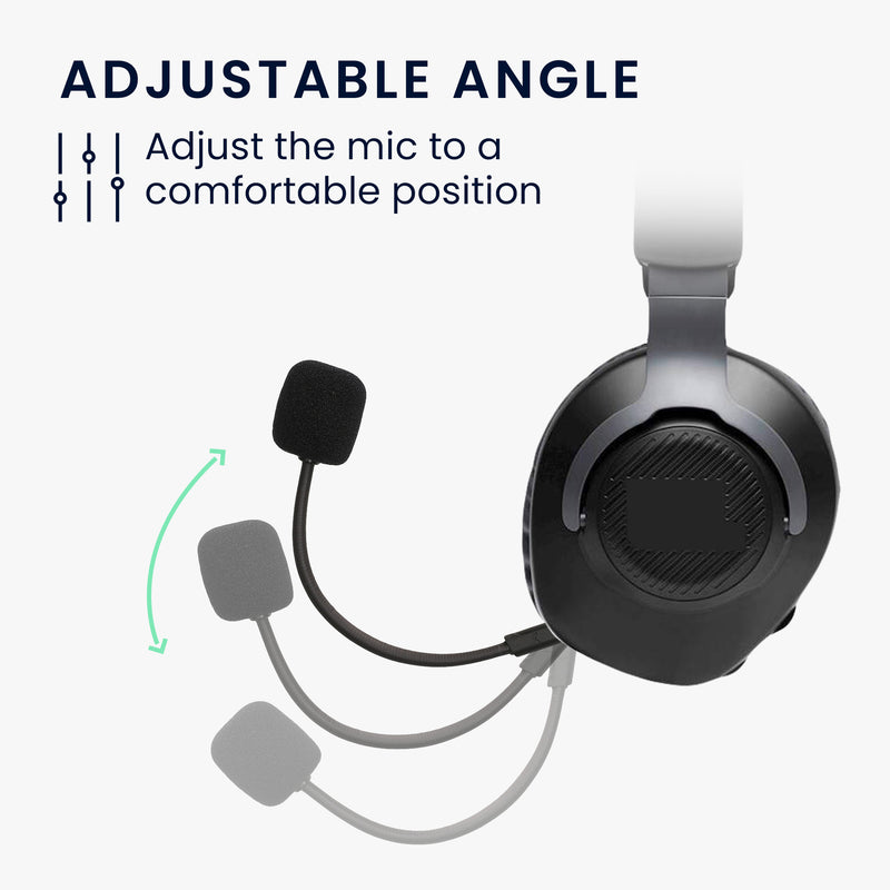 kwmobile Replacement Headphone Microphone compatible with JBL Quantum 100 Headset - Gaming Headphones Microphone with 3.5mm Jack Plug