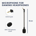 kwmobile Replacement Headphone Microphone compatible with ASUS ROG Theta 7.1 Headset - Gaming Headphone Microphone with 3.5 mm Jack Plug
