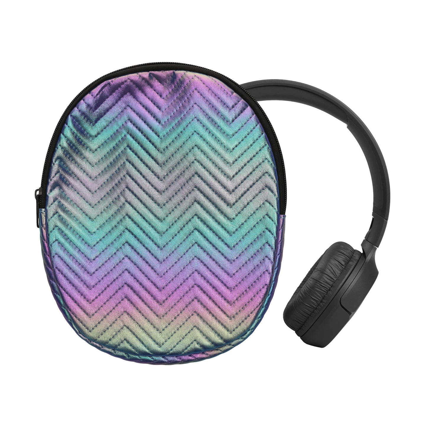 kwmobile Hülle für JBL Tune 600 / 500BT / 510BT / 450 Tasche - Case für Headset aus Metallic Kunstleder und Nylon - Mehrfarbig Mehrfarbig  [dsg01]