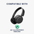 kwmobile Case for JBL Tune 600 / 500BT / 510BT / 450 - Headset Pouch made of Metallic Faux Leather and Nylon