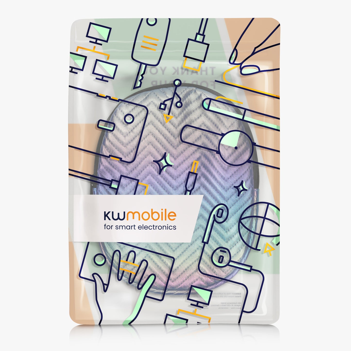 kwmobile Case for Anker Soundcore Q20i - Nylon Headphone Bag