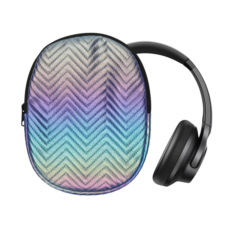 kwmobile Hülle für Anker Soundcore Q20i Tasche - Case für Headset aus Metallic Kunstleder und Nylon - Mehrfarbig Mehrfarbig  [dsg01]