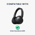kwmobile Case for Anker Soundcore Q20i - Nylon Headphone Bag
