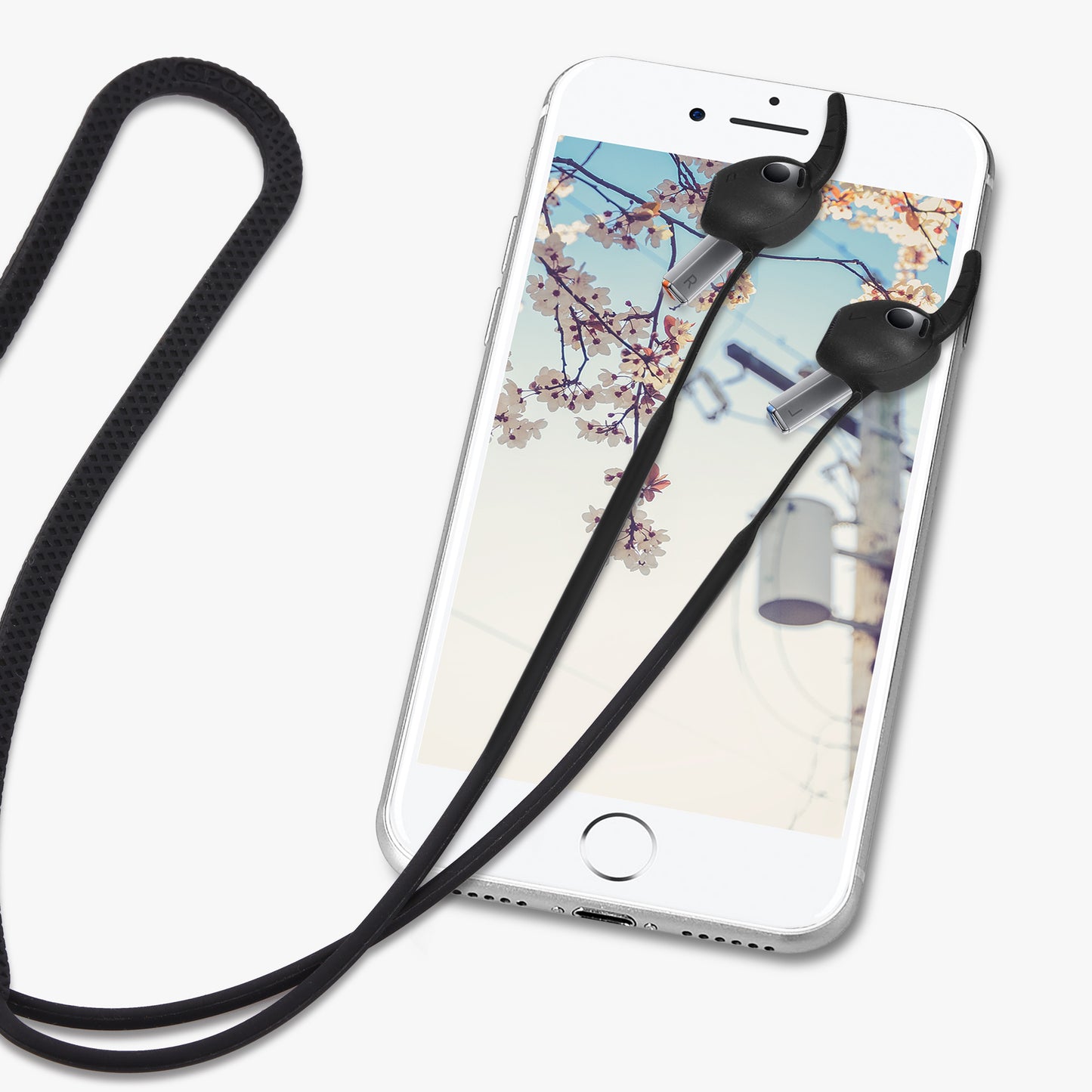kwmobile Lanyard Compatible with Samsung Galaxy Buds 3 Headphones - Headphone Holder Band Strap