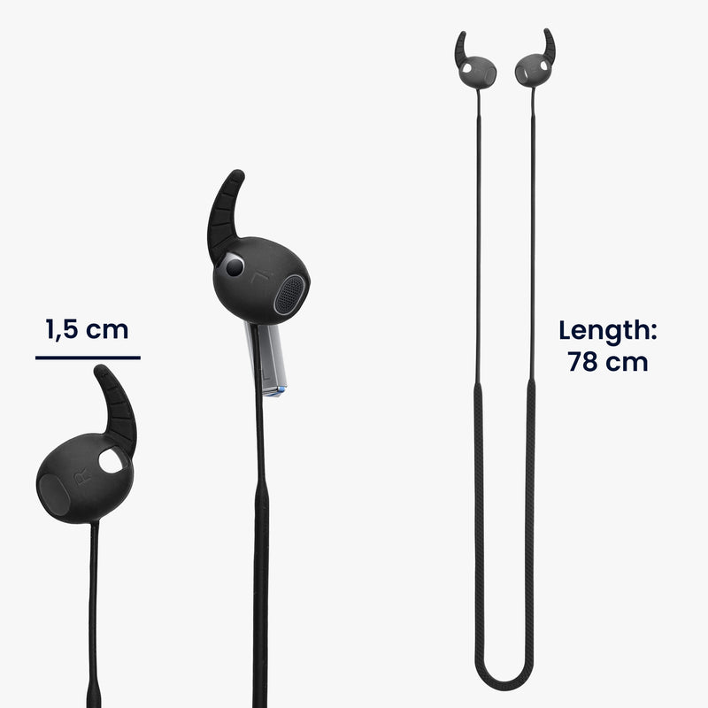 kwmobile Lanyard Compatible with Samsung Galaxy Buds 3 Headphones - Headphone Holder Band Strap