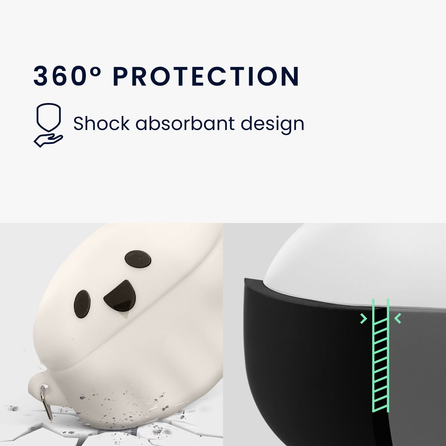 Silicone Case for Anker Soundcore P40i Ghost Design