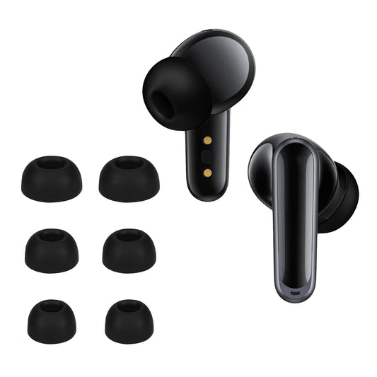 kwmobile 6x Polster kompatibel mit Anker Soundcore P40i / Soundcore P20i - 3 Größen - Silikon Ohrstöpsel In-Ear Kopfhörer Schwarz  