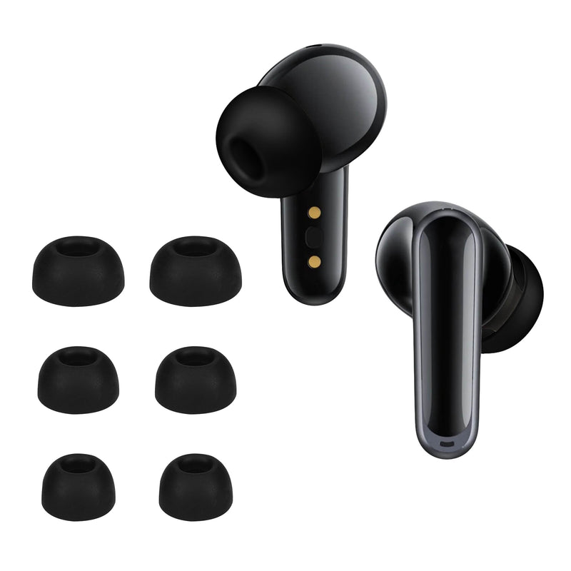 kwmobile 6x Polster kompatibel mit Anker Soundcore P40i / Soundcore P20i - 3 Größen - Silikon Ohrstöpsel In-Ear Kopfhörer Schwarz  