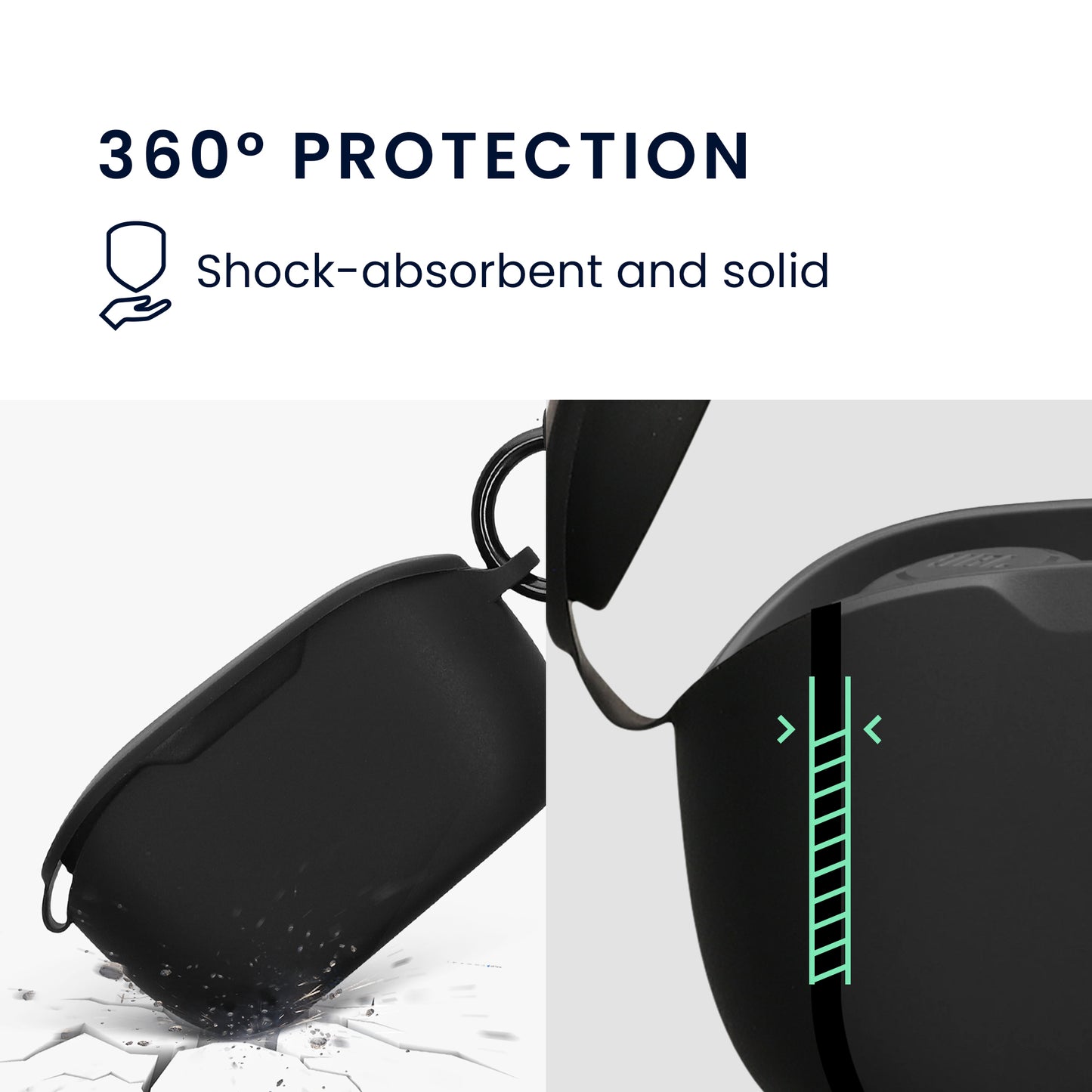 kwmobile Case Compatible with JBL Vibe Buds Headphones