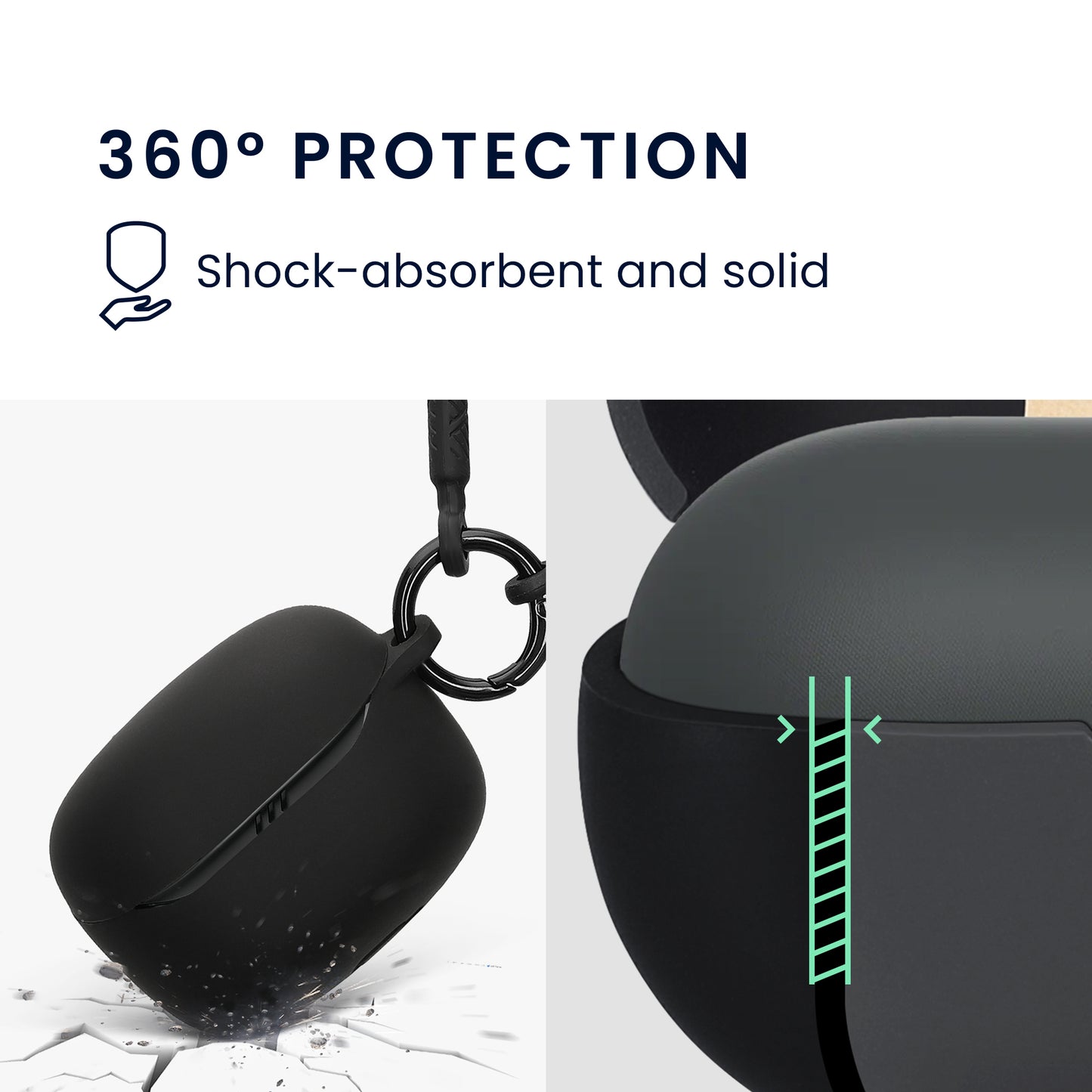 kwmobile Case compatible with JBL Tune Beam 2 Headphones