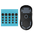 kwmobile 20x Mouse Feet Sticker für Universal Gaming Mouse Mausgleiter - Maus Ersatz Glider aus PTFE - 4 verschiedenen Größen 6mm 6,5mm 7mm 10mm - Schwarz Schwarz  
