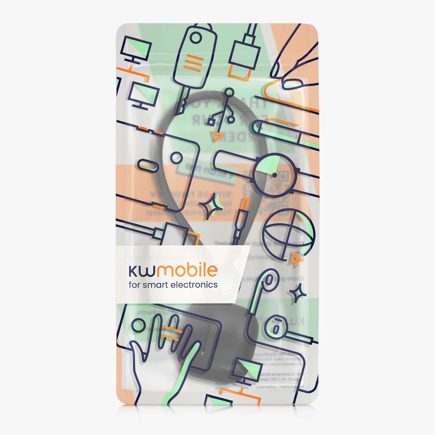 kwmobile Case Compatible with Apple AirPods 4 Headphones