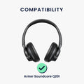 kwmobile Headphone Case for Soundcore Q20i Headphones Bag Pouch Travel Case for Headset Headphones Soft Over Ear Protective Cover
