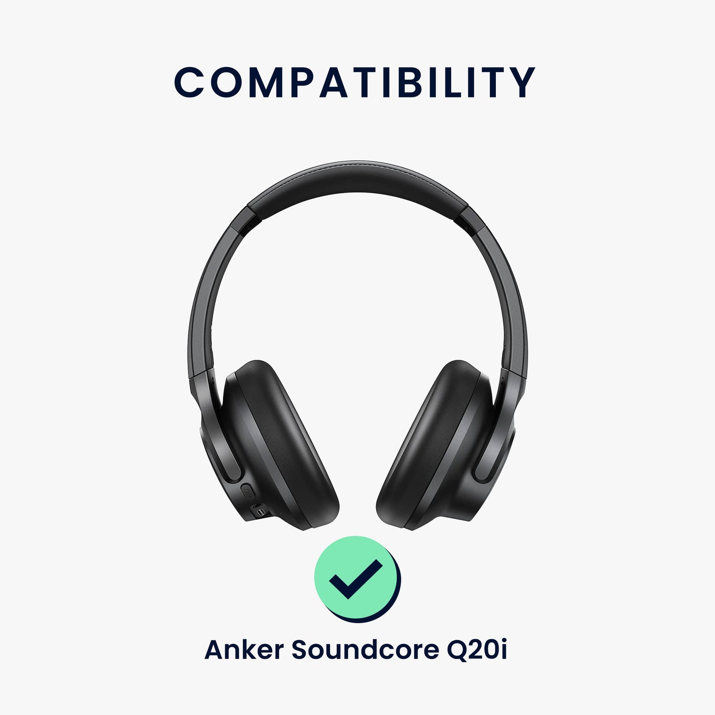 kwmobile Headphone Case for Soundcore Q20i Headphones Bag Pouch Travel Case for Headset Headphones Soft Over Ear Protective Cover
