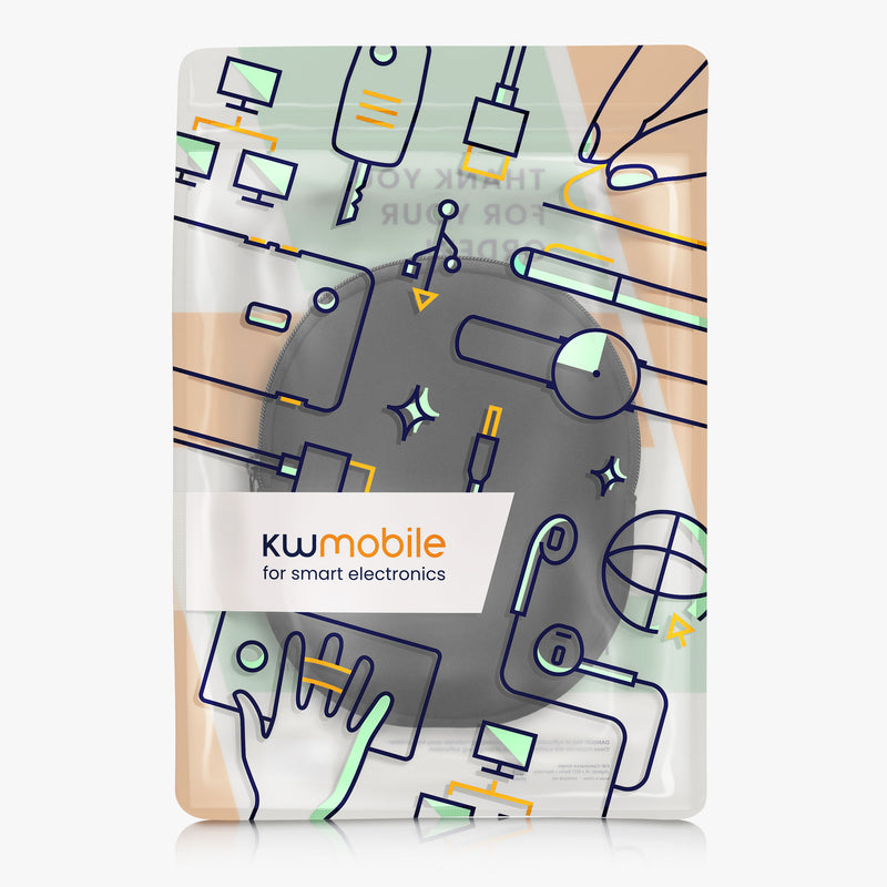 kwmobile Headphone Case for Headsets / Over-Ear Headphones, Travel Pouch for Headsets, Headphones, Soft Over-Ear Protective Cover