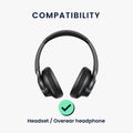 kwmobile Headphone Case for Headsets / Over-Ear Headphones, Travel Pouch for Headsets, Headphones, Soft Over-Ear Protective Cover